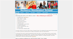 Desktop Screenshot of mchenrymontessori.com