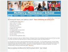 Tablet Screenshot of mchenrymontessori.com